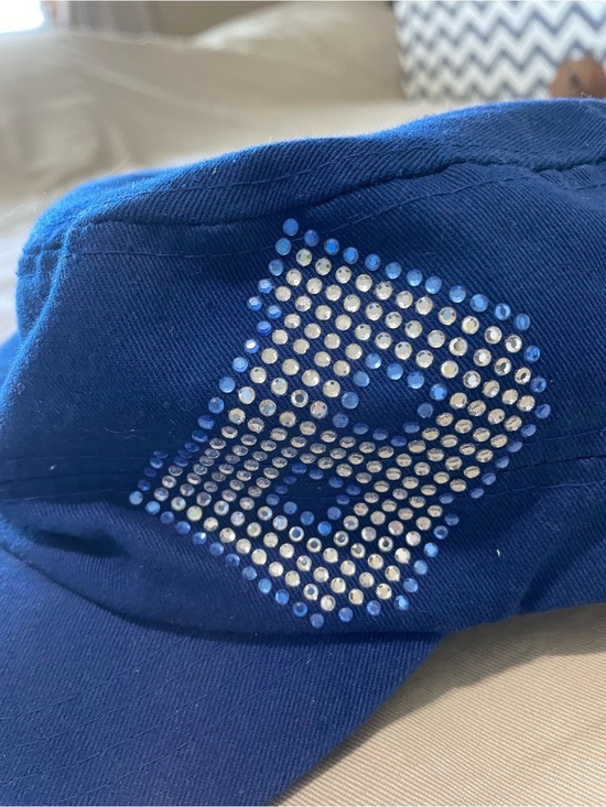 Bennington Badger Blue Rhinestone B baseball hat main image 5